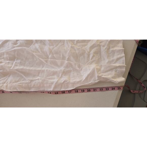 EILEEN FISHER White Organic Linen Cotton Blend Wide Leg Pants M/M - Picture 3 of 7